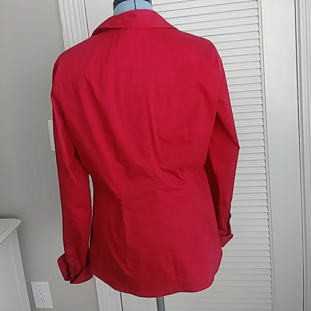 Red Colard Shirt - Picture 3 of 5